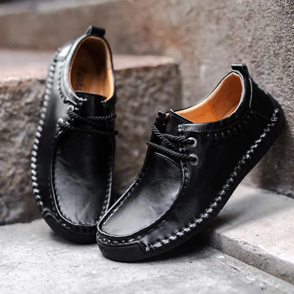 Men's Loafers Casual Leather Dress Shoes Driving Penny Boat Moccasins Flats Oxford Slippers Walking