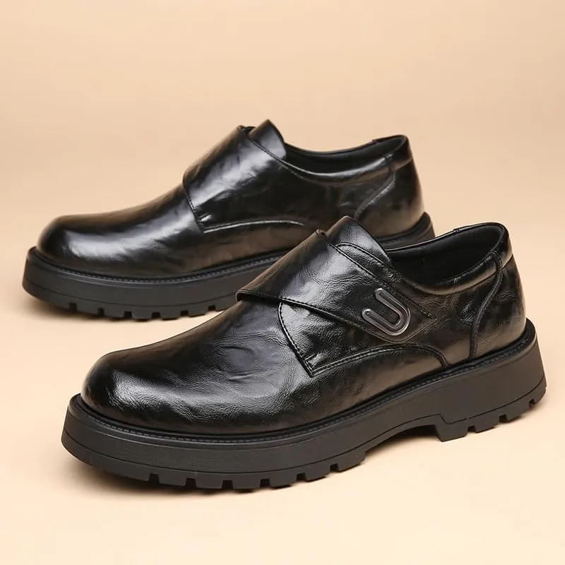 Mens Modern Classic Slip On Oxfords Men's Patent Leather Formal Tuxedo Dress Shoes