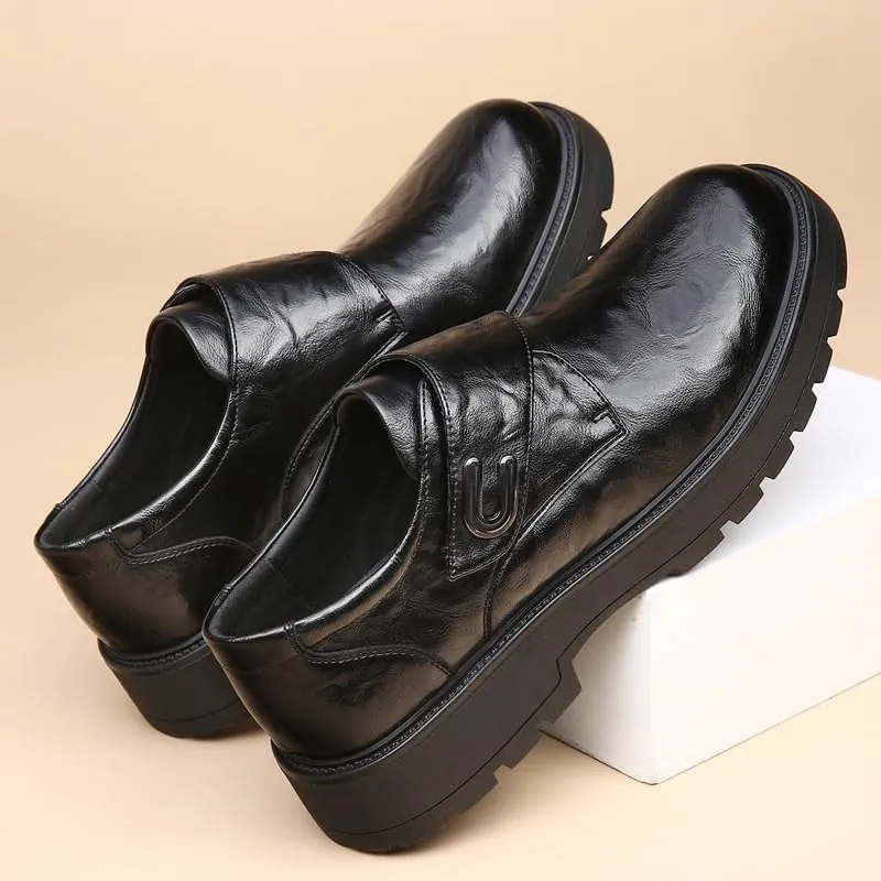 Mens Modern Classic Slip On Oxfords Men's Patent Leather Formal Tuxedo Dress Shoes
