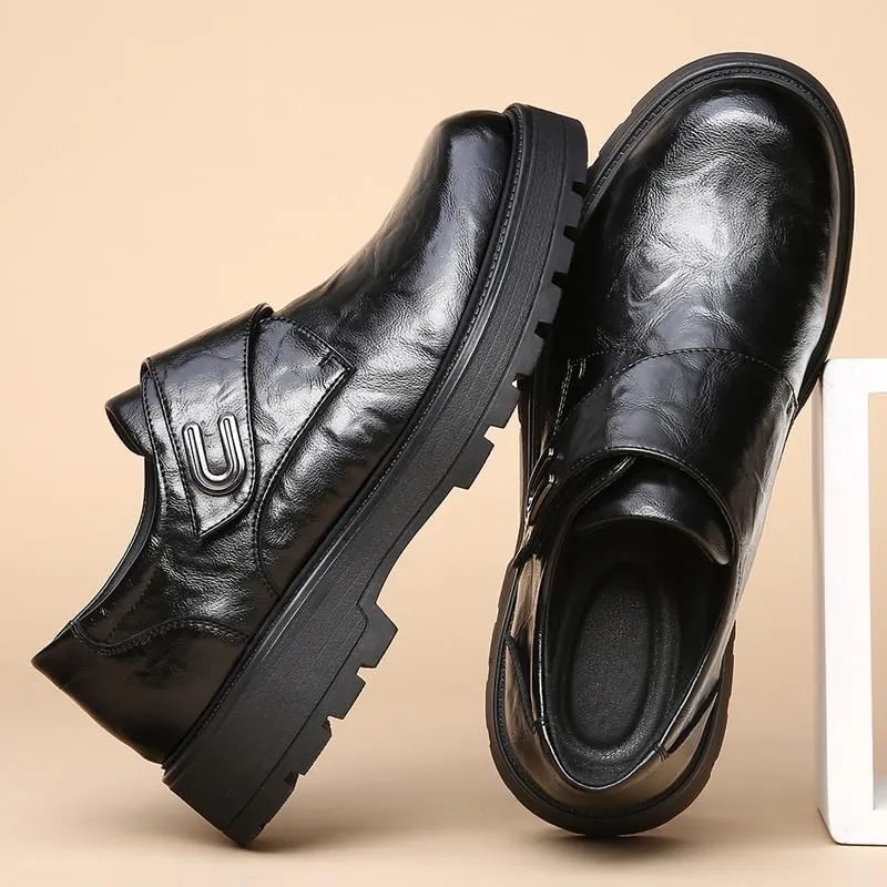 Mens Modern Classic Slip On Oxfords Men's Patent Leather Formal Tuxedo Dress Shoes