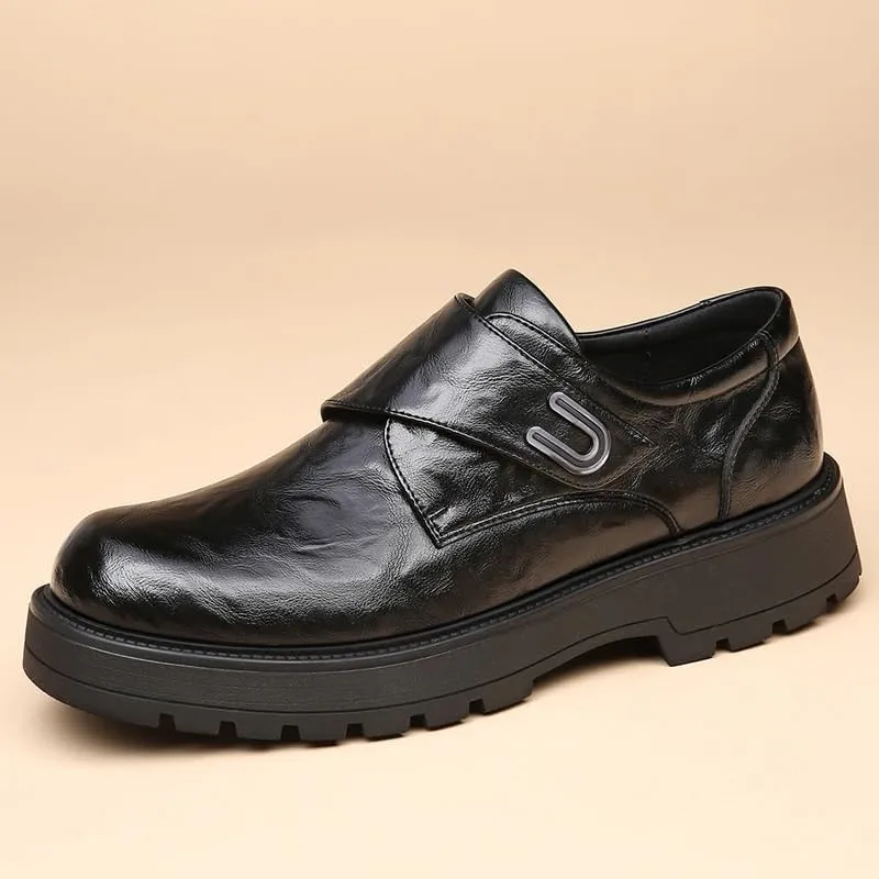 Mens Modern Classic Slip On Oxfords Men's Patent Leather Formal Tuxedo Dress Shoes