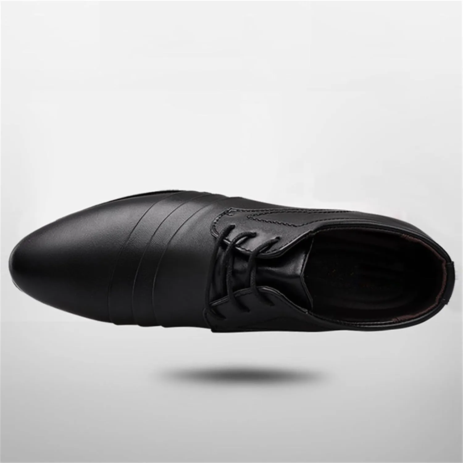 Mens Modern Leather Oxford Business Formal Tuxedo Lace Up Dress Shoes for Men