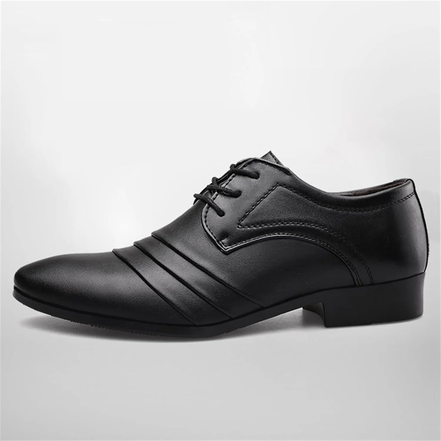 Mens Modern Leather Oxford Business Formal Tuxedo Lace Up Dress Shoes for Men