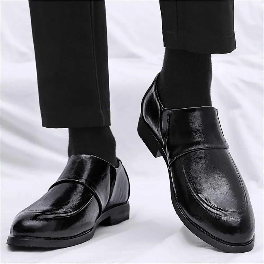 Mens Oxford Leather Shoes Classic Formal Business Dress Comfortable Wedding Prom Casual Retro Slip Resistant