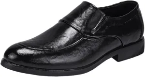 Mens Oxford Leather Shoes Classic Formal Business Dress Comfortable Wedding Prom Casual Retro Slip Resistant