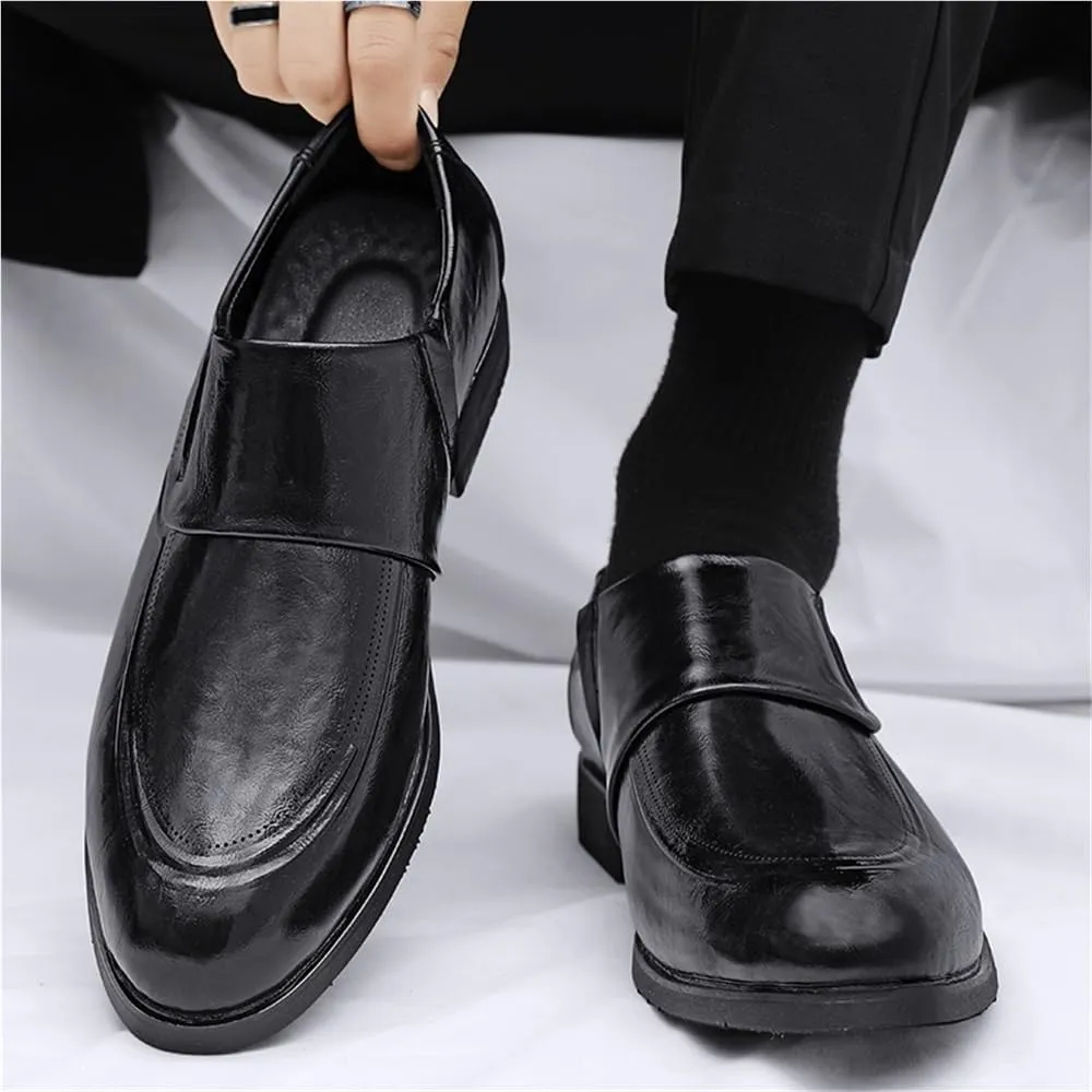 Mens Oxford Leather Shoes Classic Formal Business Dress Comfortable Wedding Prom Casual Retro Slip Resistant