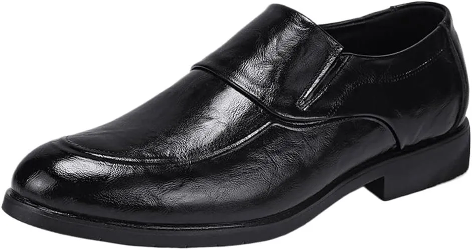 Mens Oxford Leather Shoes Classic Formal Business Dress Comfortable Wedding Prom Casual Retro Slip Resistant
