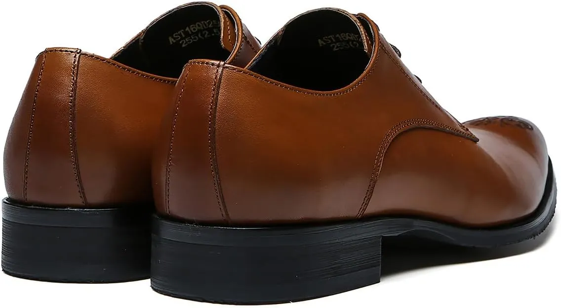 Men's Oxfords Formal Dress Leather Brogues Derby Business Prom Wedding Fashion Casual Walking Shoes for Men
