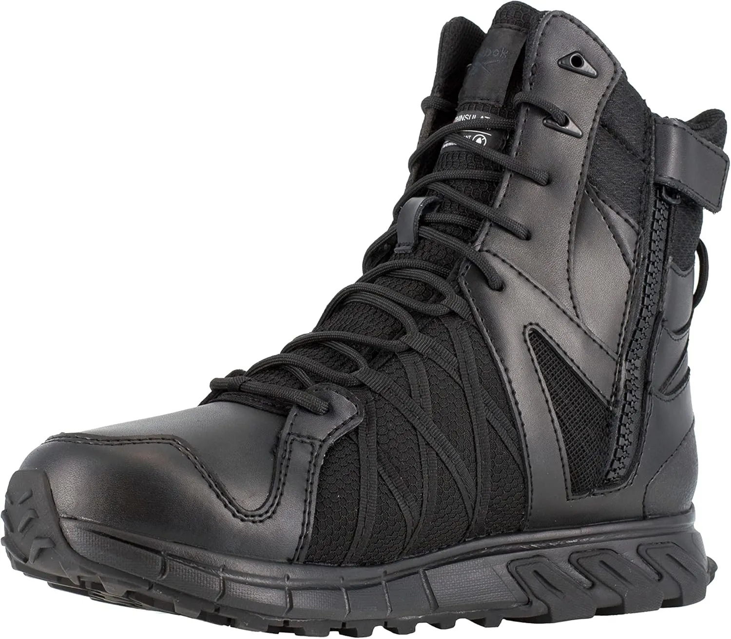 Men's Rb3455 Trailgrip 8" Tactical Waterproof Insulated Construction Boot Black Work & Safety