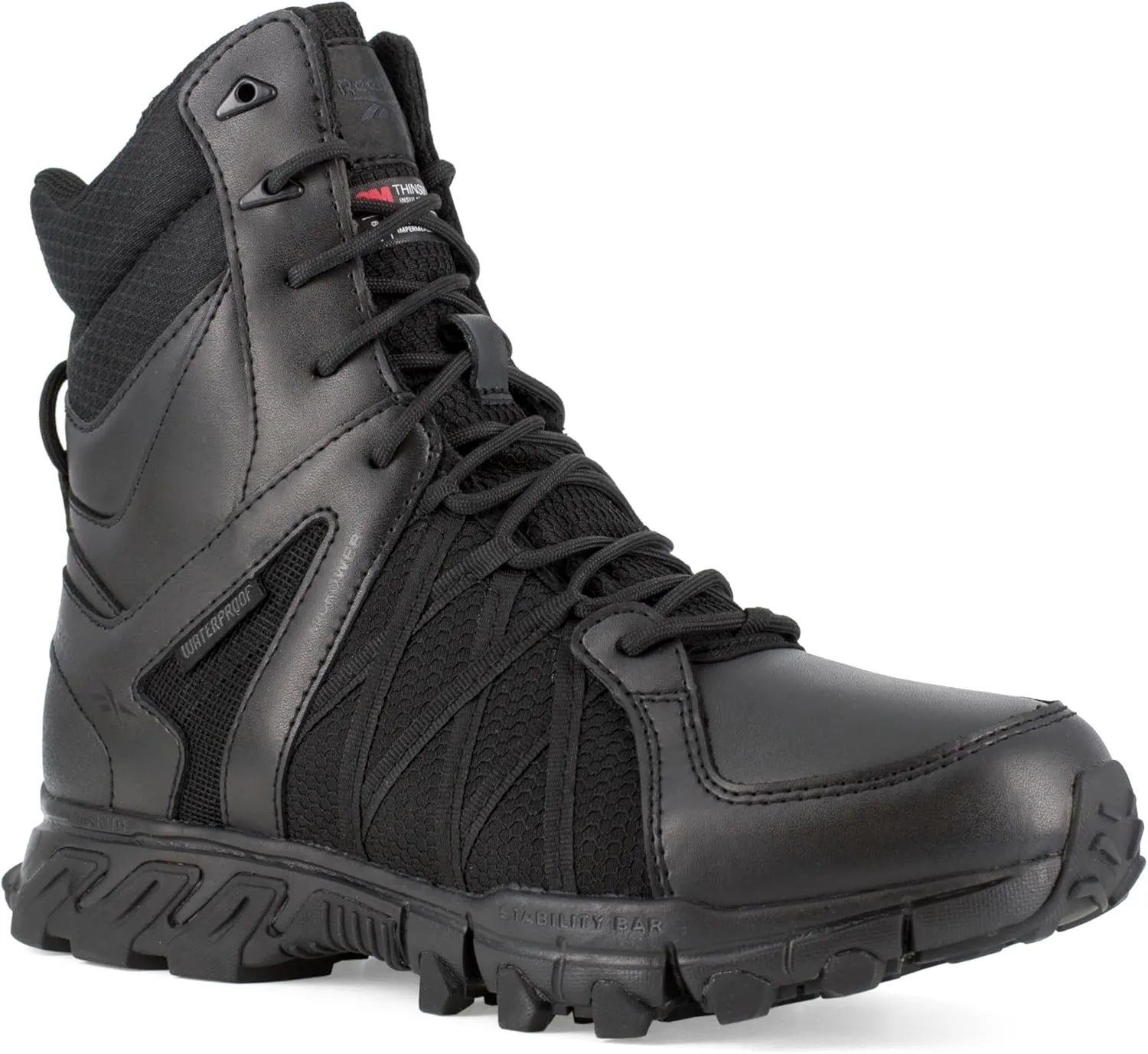Men's Rb3455 Trailgrip 8" Tactical Waterproof Insulated Construction Boot Black Work & Safety