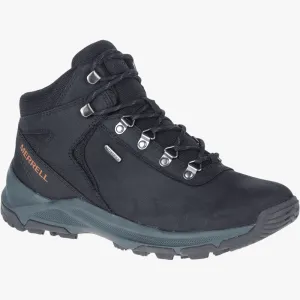 Merrell Mens Erie Mid Ltr Wp Boot Black