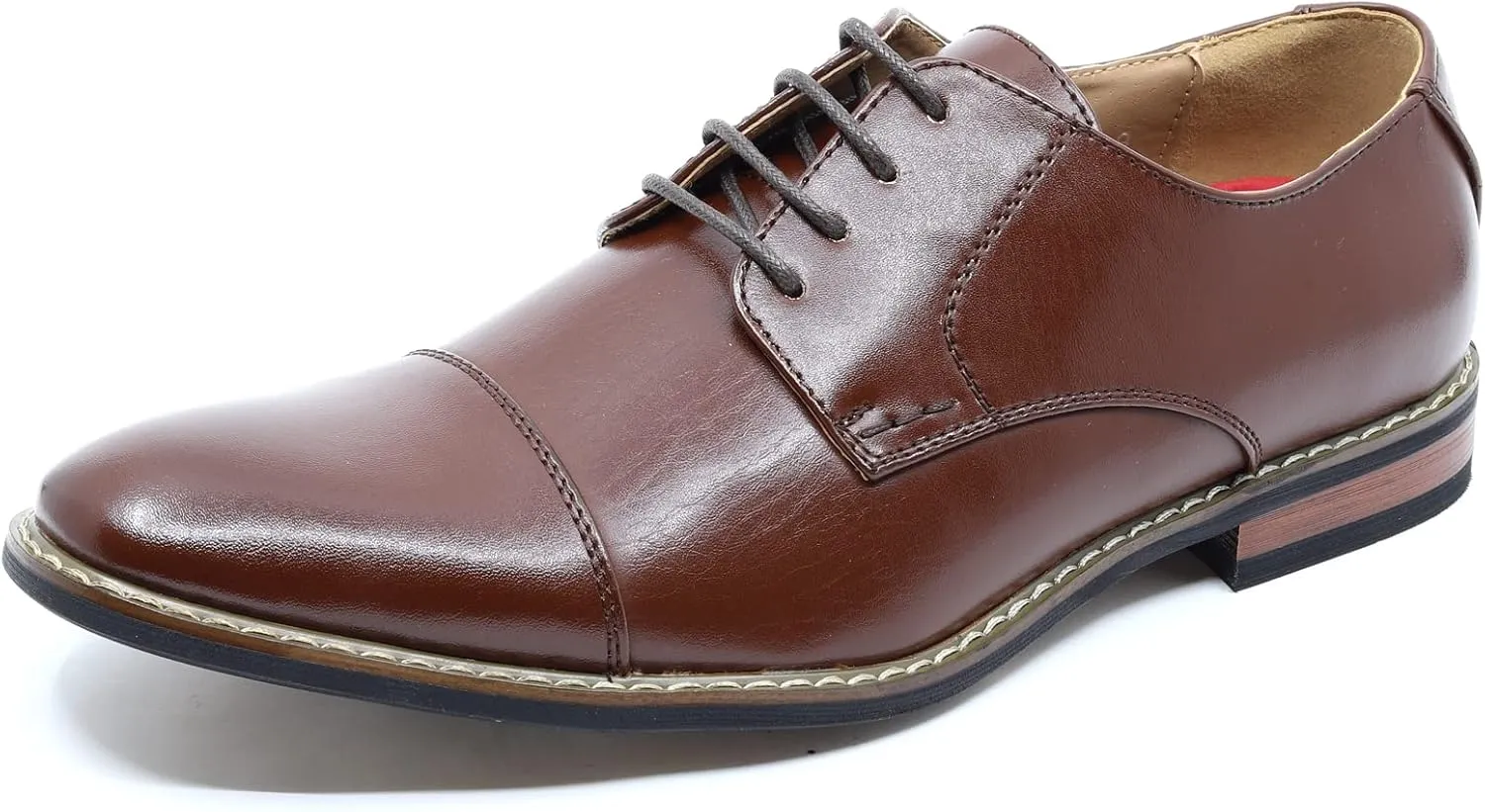 Metrocharm Alex-04 Men's Lace Up Cap Toe Oxford Dress Shoes