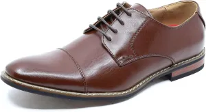 Metrocharm Alex-04 Men's Lace Up Cap Toe Oxford Dress Shoes