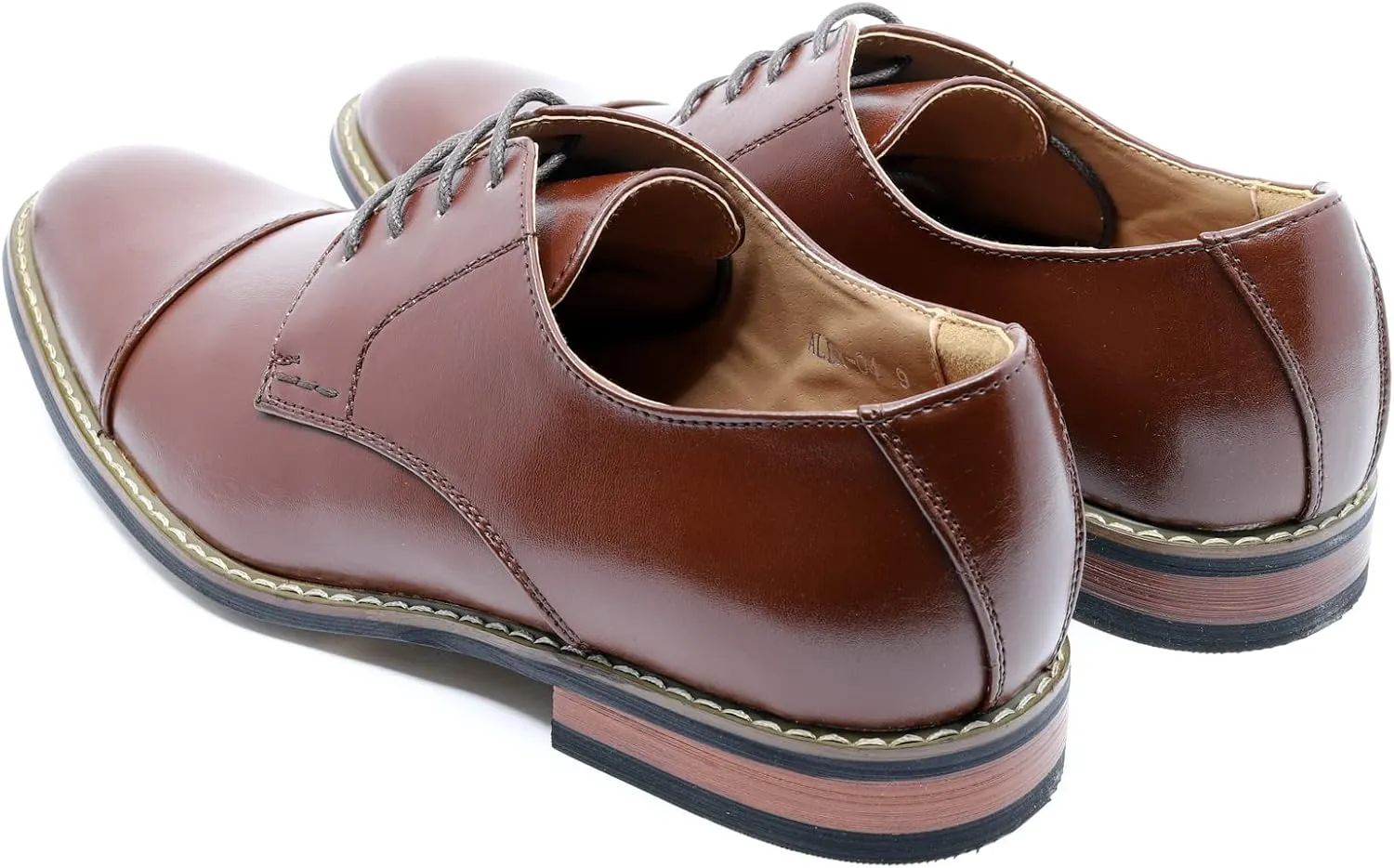 Metrocharm Alex-04 Men's Lace Up Cap Toe Oxford Dress Shoes