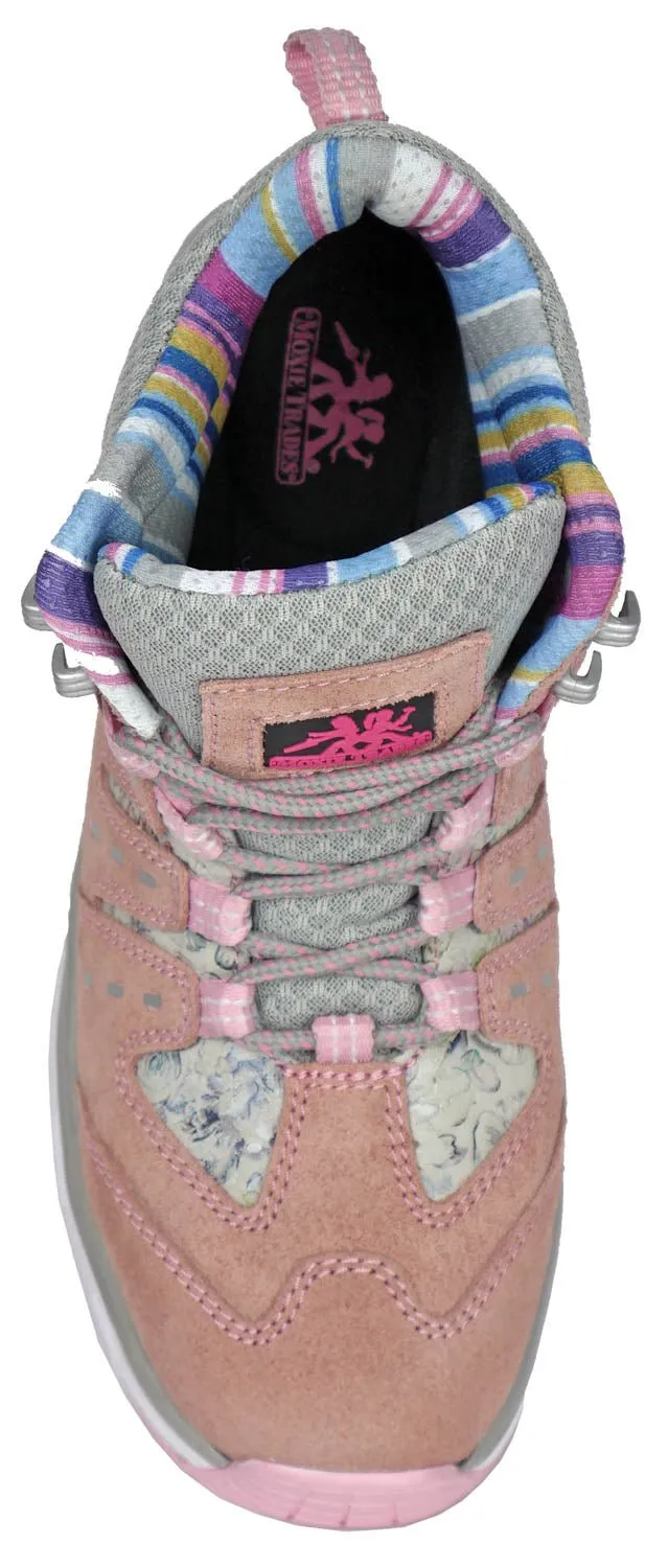 Moxie Trades Womens Trisha Composite Toe Pink Suede Work Boots