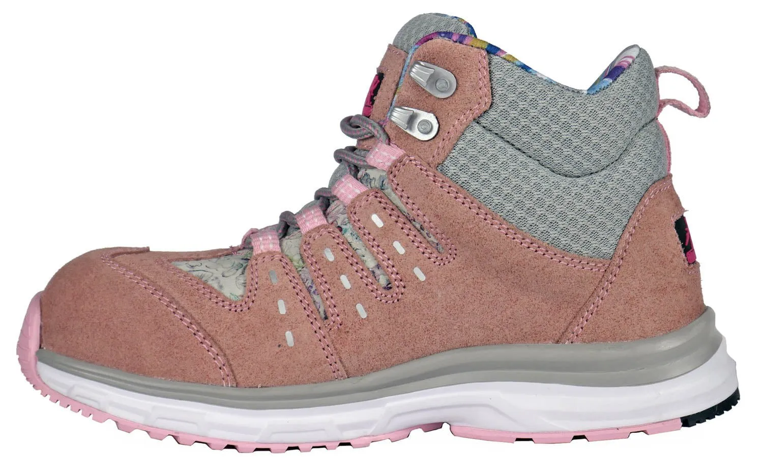 Moxie Trades Womens Trisha Composite Toe Pink Suede Work Boots