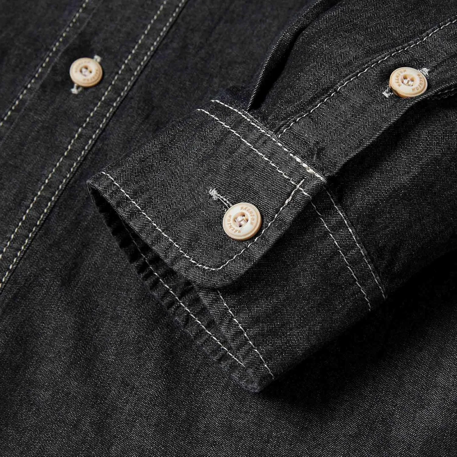 Muscularfit Mens Shirts Casual Big and Tall Long Sleeve Denim Button Downs Tshirt Slim Fit Solid Collared Shirts with Pockets