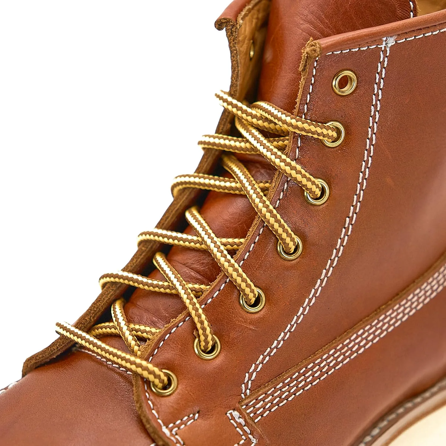Nomad Heritage Moc Toe Leather Boots, Slip & Oil Resistant, 100% Leather, Botas