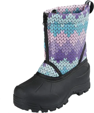 Northside Icicle Insulated Snow Boots for Girls and Boys - Toddler and Little Kid - with Washable EVA Insole, Shock Absorbing Outsole with Good Traction and a Front Zipper