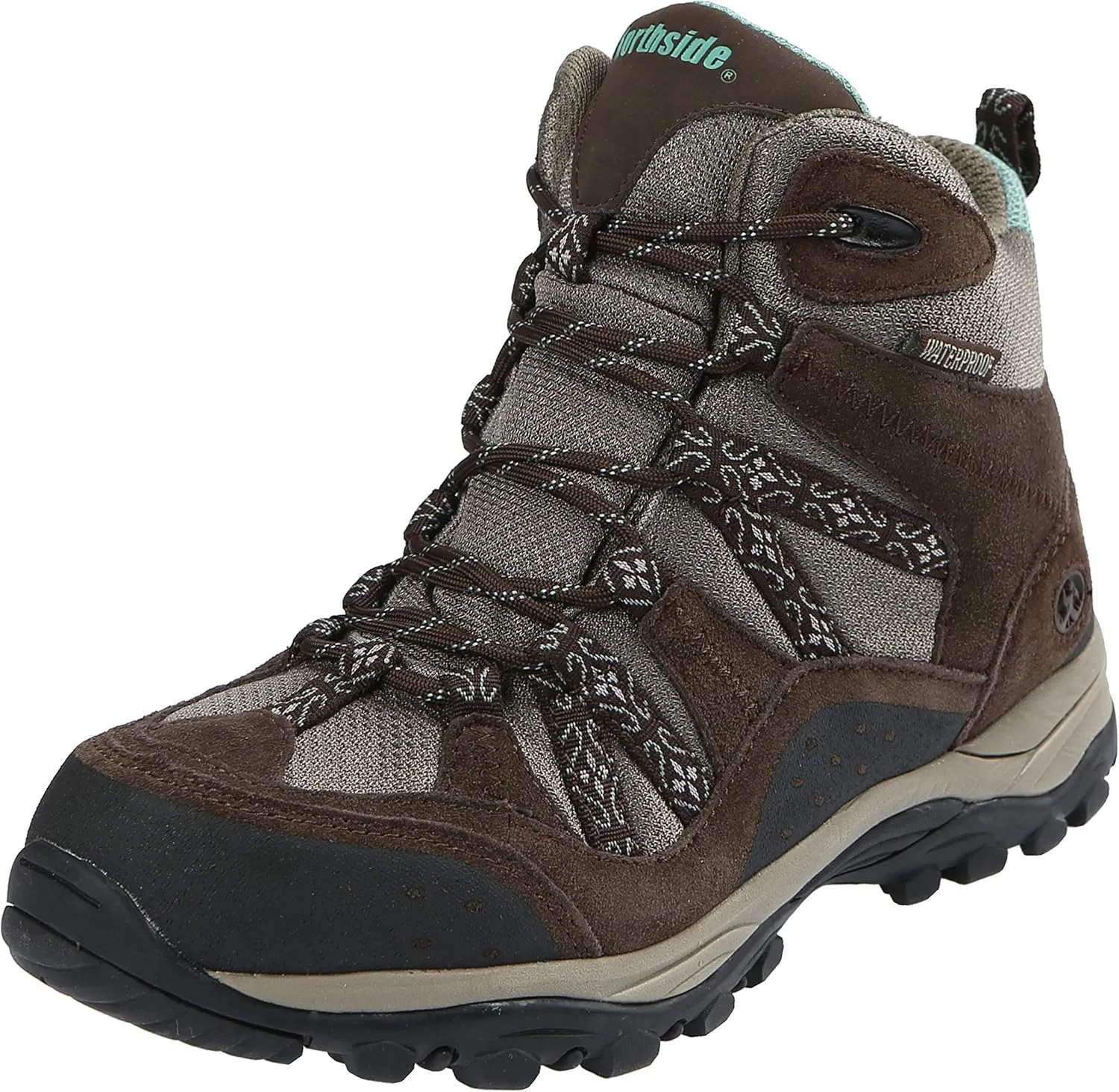 Northside Womens Freemont Leather Mid Waterproof Hiking Boot