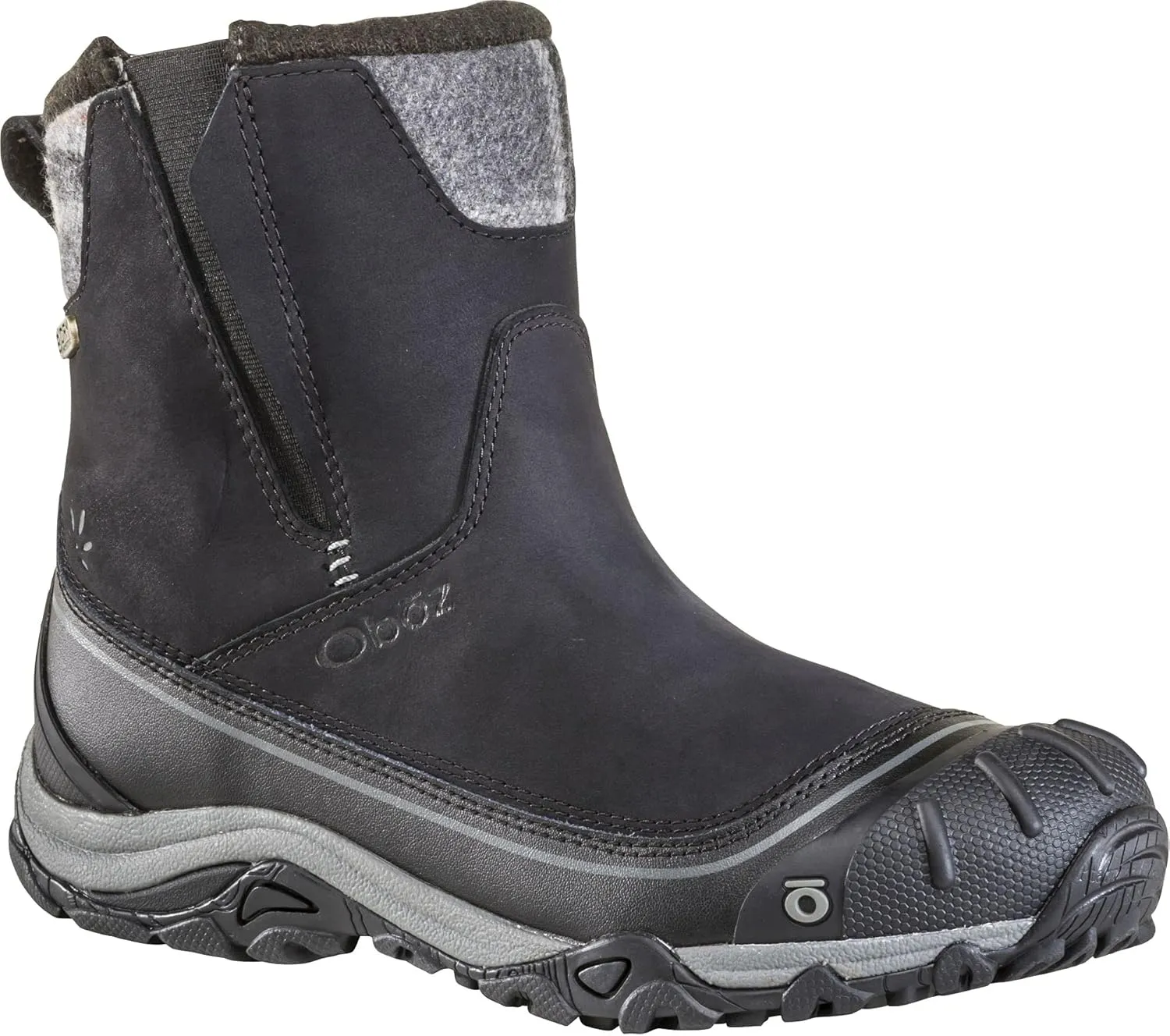 Oboz Sapphire Pull-on Insulated Waterproof Women's Boot Black - 9.5 Medium