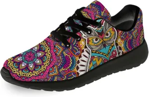 Owl Print Shoes for Men Women Breathable Lightweight Comfortable Running Tennis Walking Sneakers Gifts for Girls Boys