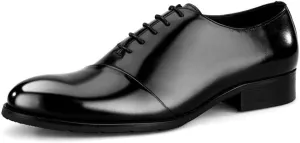 Oxford for Men Formal Shoes Lace Up Genuine Leather Luxury Retro Captoe England Leather Shoes