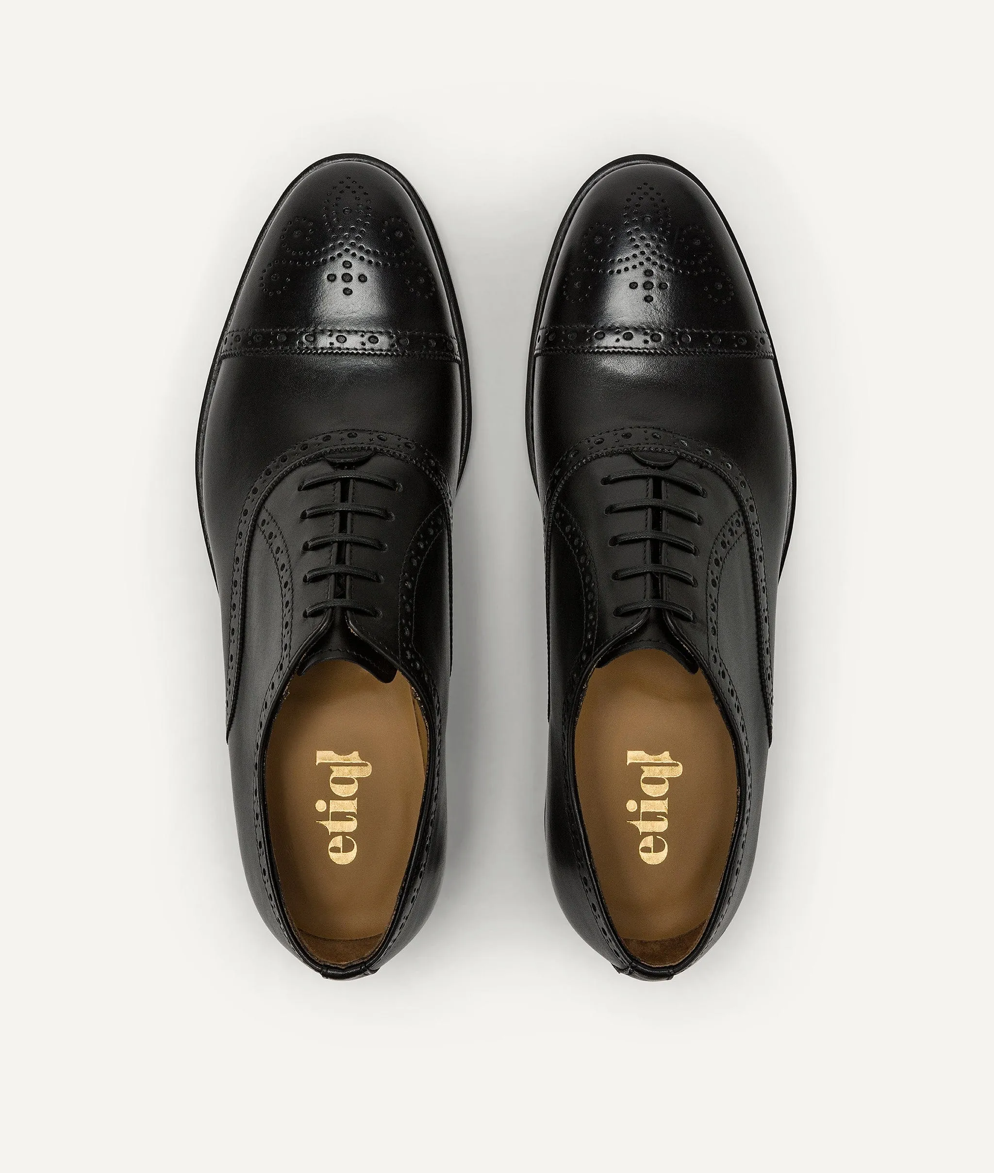 Oxford Half Brogue in Calf Leather