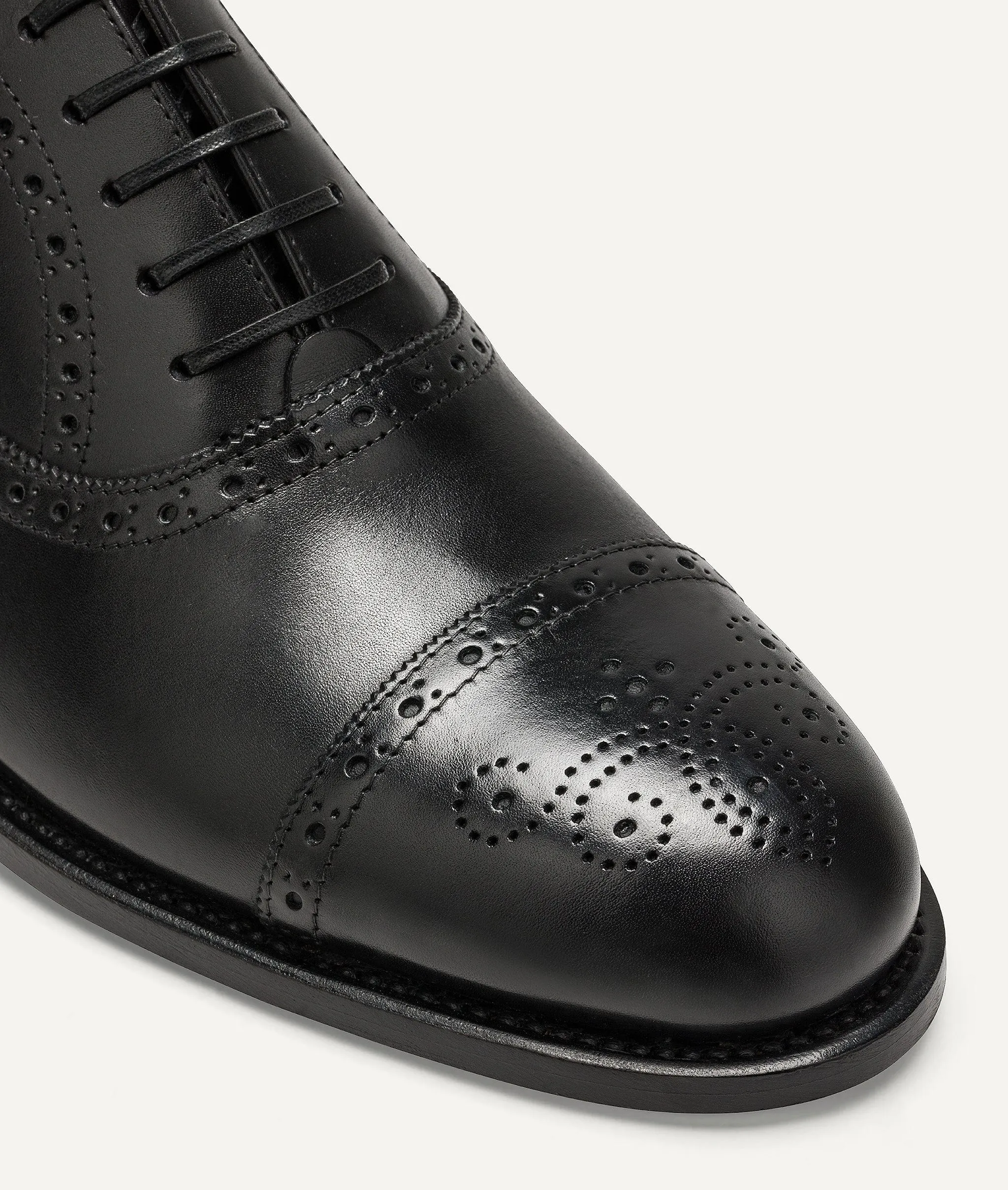 Oxford Half Brogue in Calf Leather