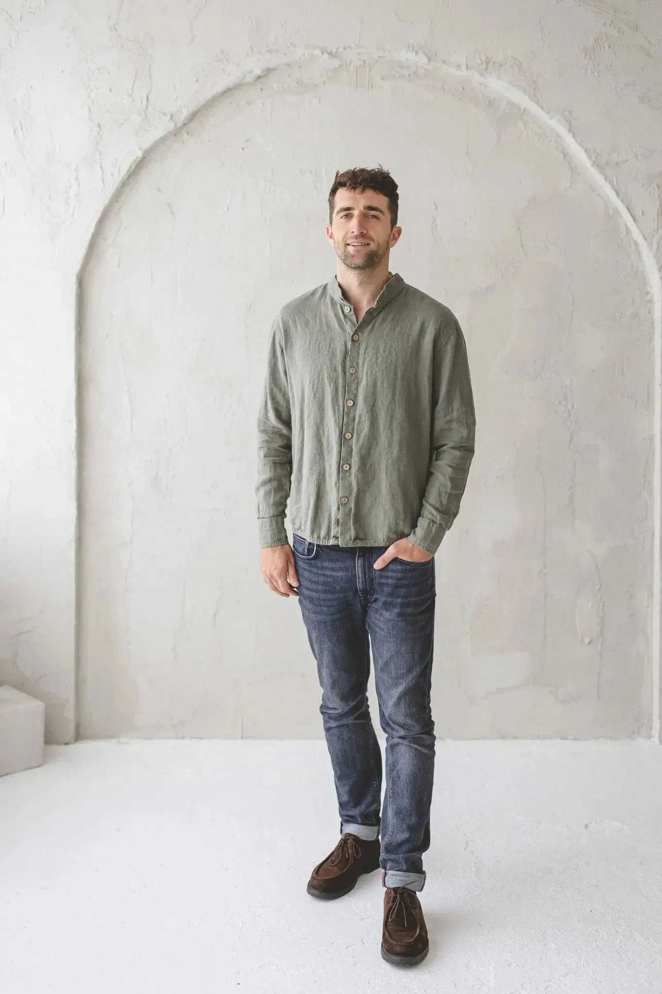 Oxford Linen Men's Shirt