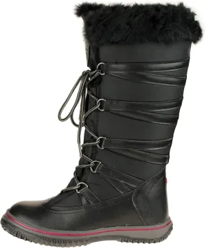 PAJAR Women's Grip Star Tall Winter Waterproof Insulated Snow Boot With Side Zipper and Laces