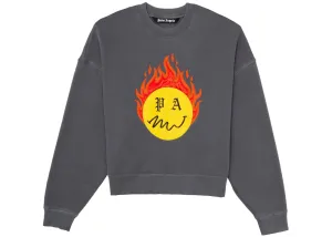 Palm Angels Burning Head Sweatshirt Black