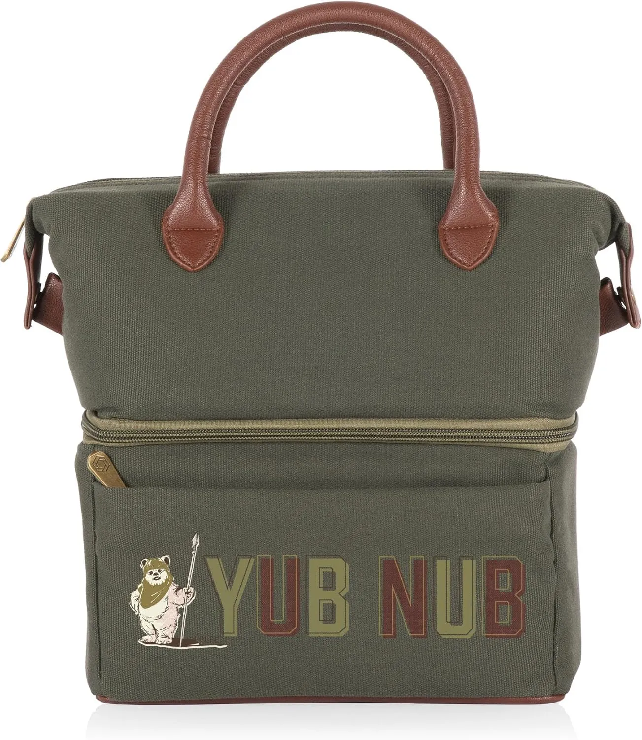 PICNIC TIME Star Wars Ewok Urban Lunch Bag, Soft Cooler Lunch Box, Insulated Lunch Tote, (Green)