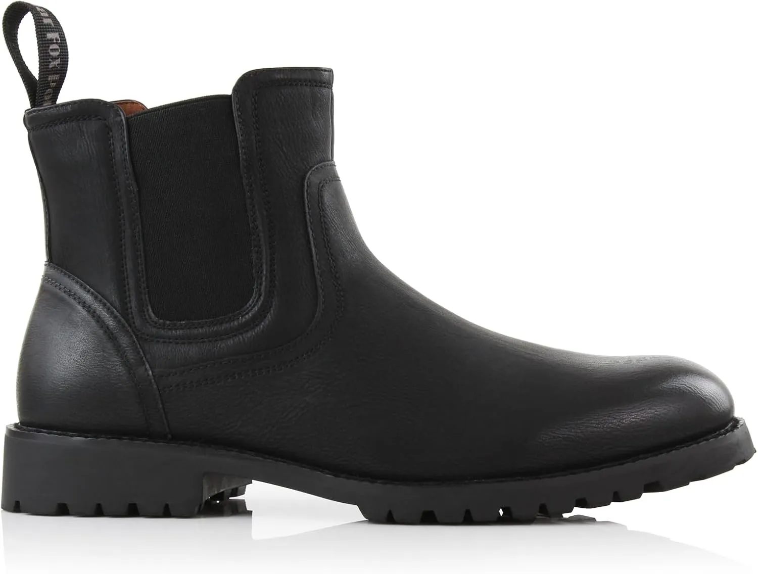 Polar Fox Mens Casual Engineer Zipper and Buckle Motorcycle Boots