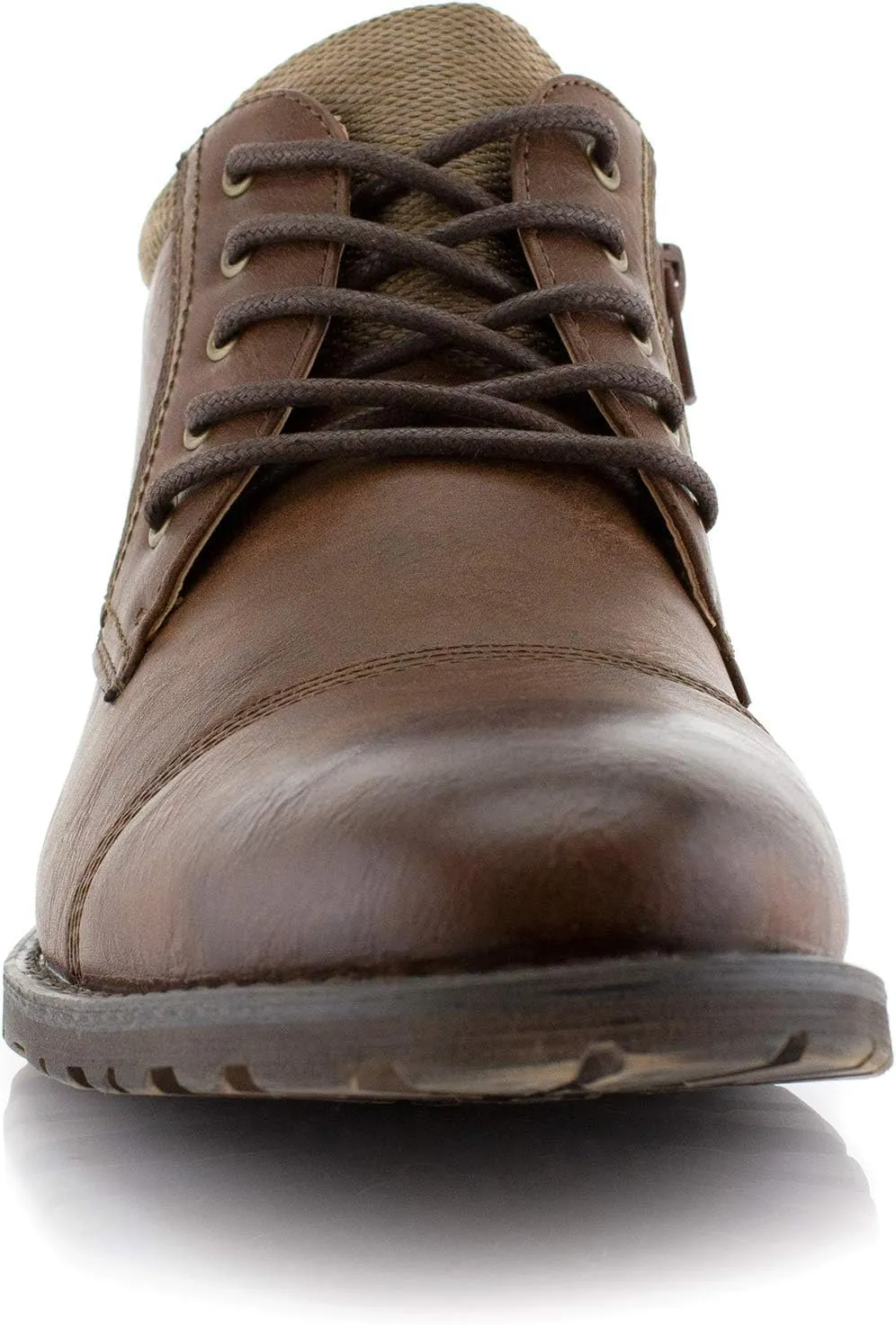 Polar Fox Ronny MPX806037 Mens Casual Work Lace Up Classic Motorcycle Combat Boots