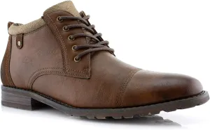 Polar Fox Ronny MPX806037 Mens Casual Work Lace Up Classic Motorcycle Combat Boots