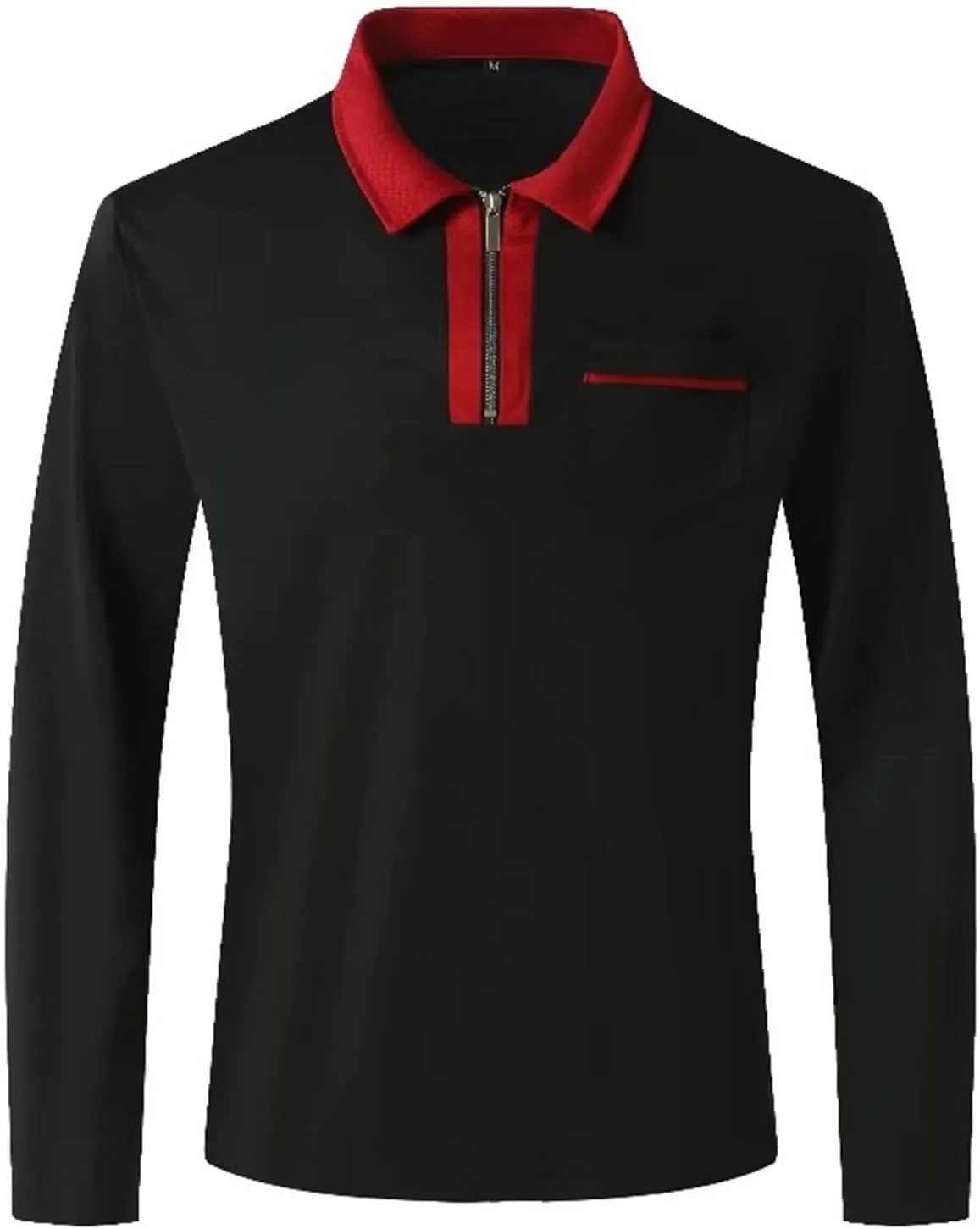 Polo Shirts for Men Golf Long Sleeve Big and Tall T Shirt Casual Dress Button Down Pockets Summer Fashion Collarerd Shirt