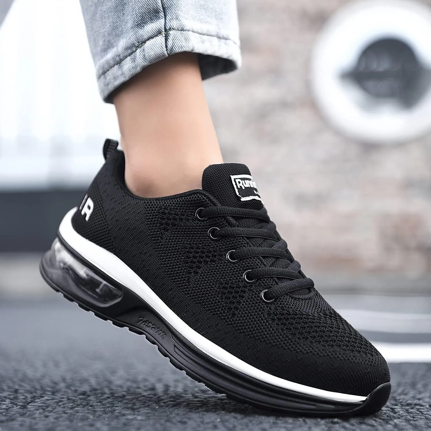QAUPPE Womens Fashion Lightweight Air Sports Walking Sneakers Breathable Gym Jogging Running Tennis Shoes US 5.5-11 B(M)…