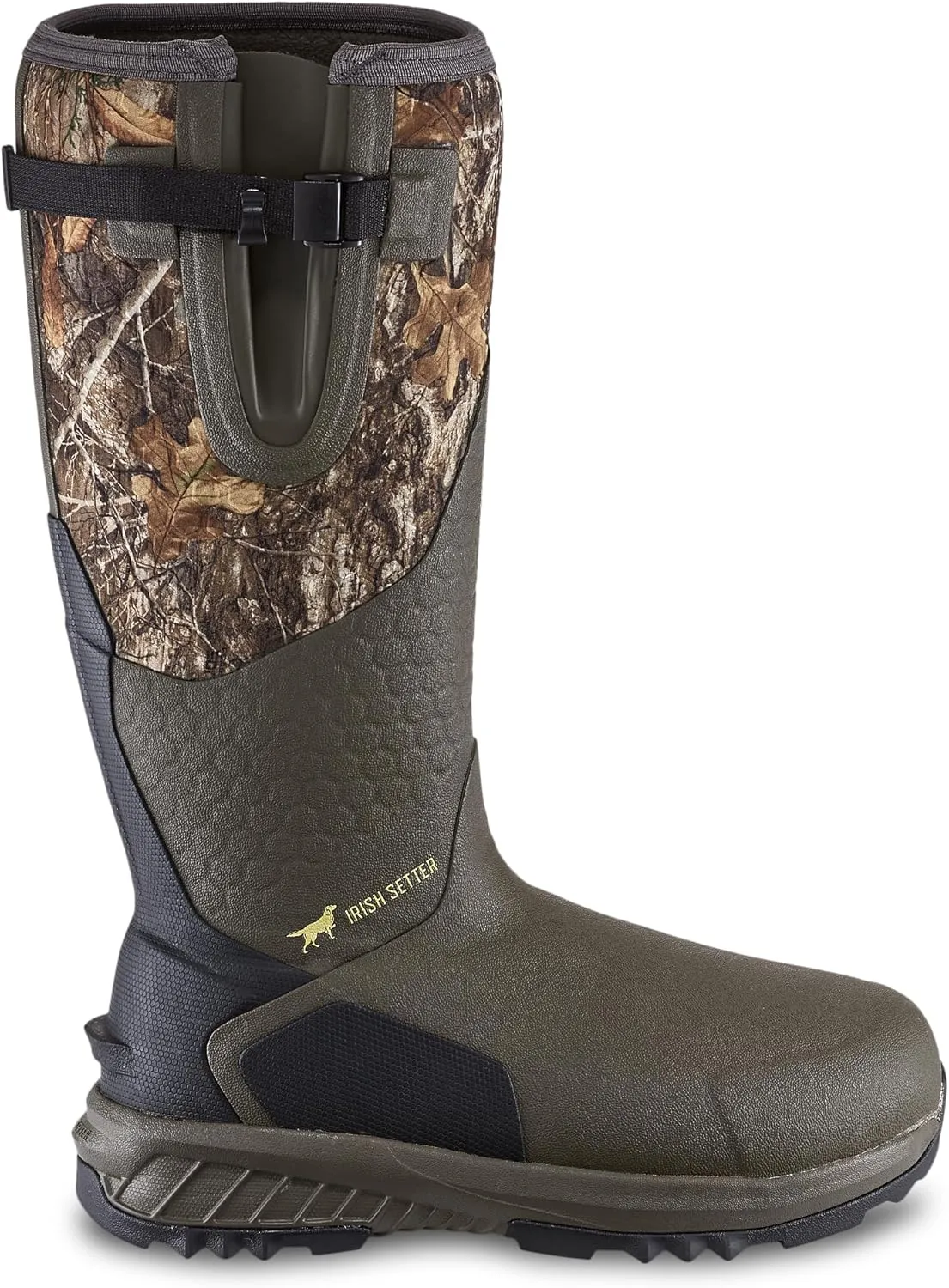 rish Setter, MudTrek, Unisex, 17", Waterproof, Insulated 800g, Adjustable Full Fit, Hunting Boot, Realtree Edge