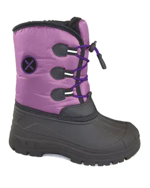 Rocket Kids' Winter Boa Lined Snow Boot Orchid