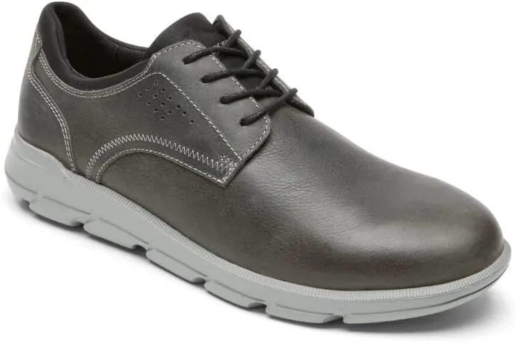 ROCKPORT Grady Plain Toe Men's Steel Grey Oxfords 10W