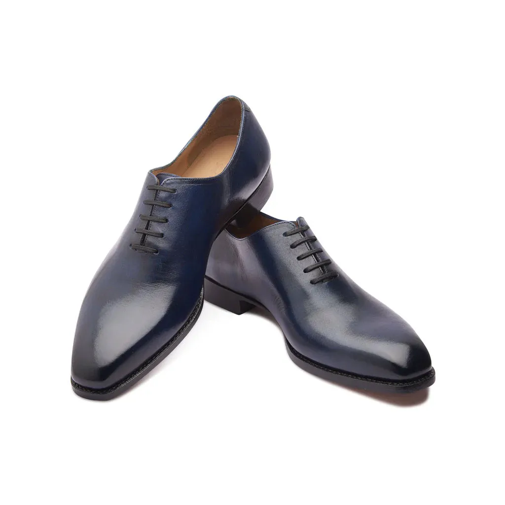 Romanoff Whole-cut Oxford - Afterdark Blue | Hand Welted