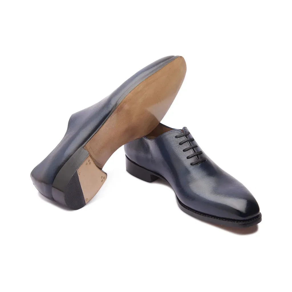 Romanoff Whole-cut Oxford - Afterdark Blue | Hand Welted