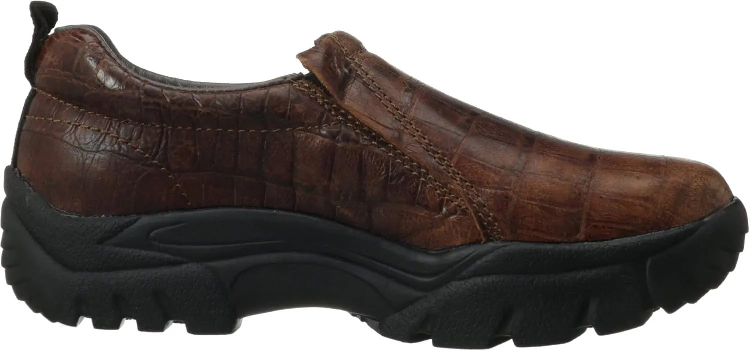 ROPER Mens Performance Slip On Work Safety Shoes Casual - Brown