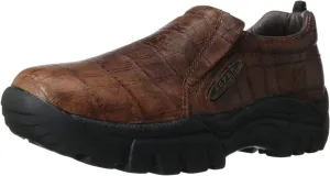 ROPER Mens Performance Slip On Work Safety Shoes Casual - Brown