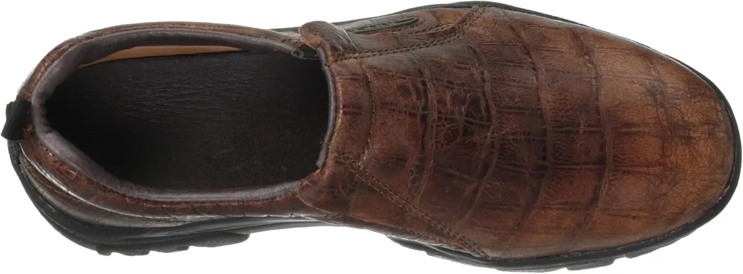 ROPER Mens Performance Slip On Work Safety Shoes Casual - Brown