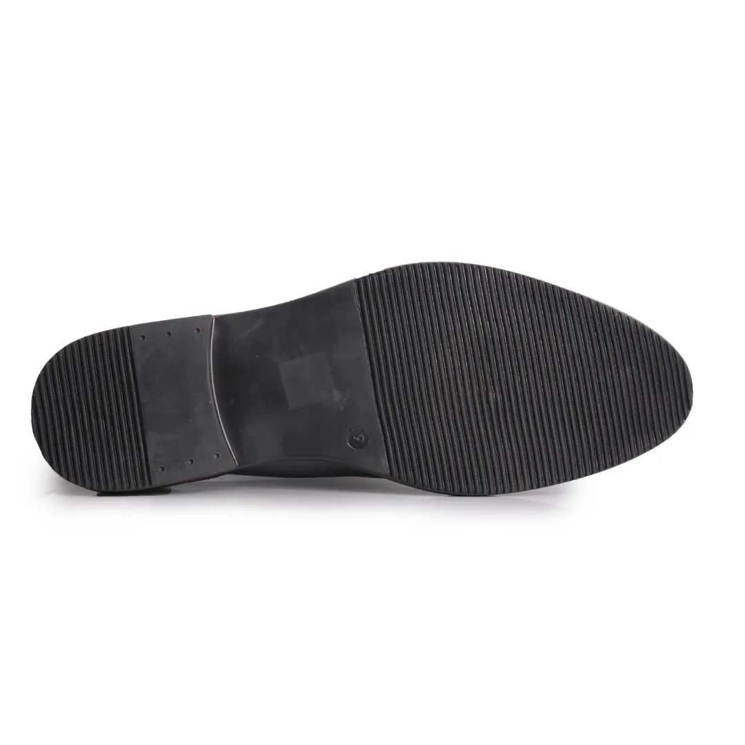 Rufus Leather Toe Cap Derby Shoes - Grey