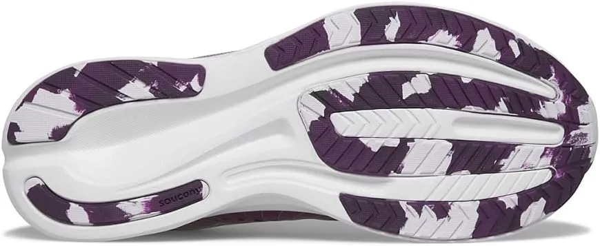Saucony Ride Kidz Sneaker, Plum/White, 5 US Unisex Big Kid