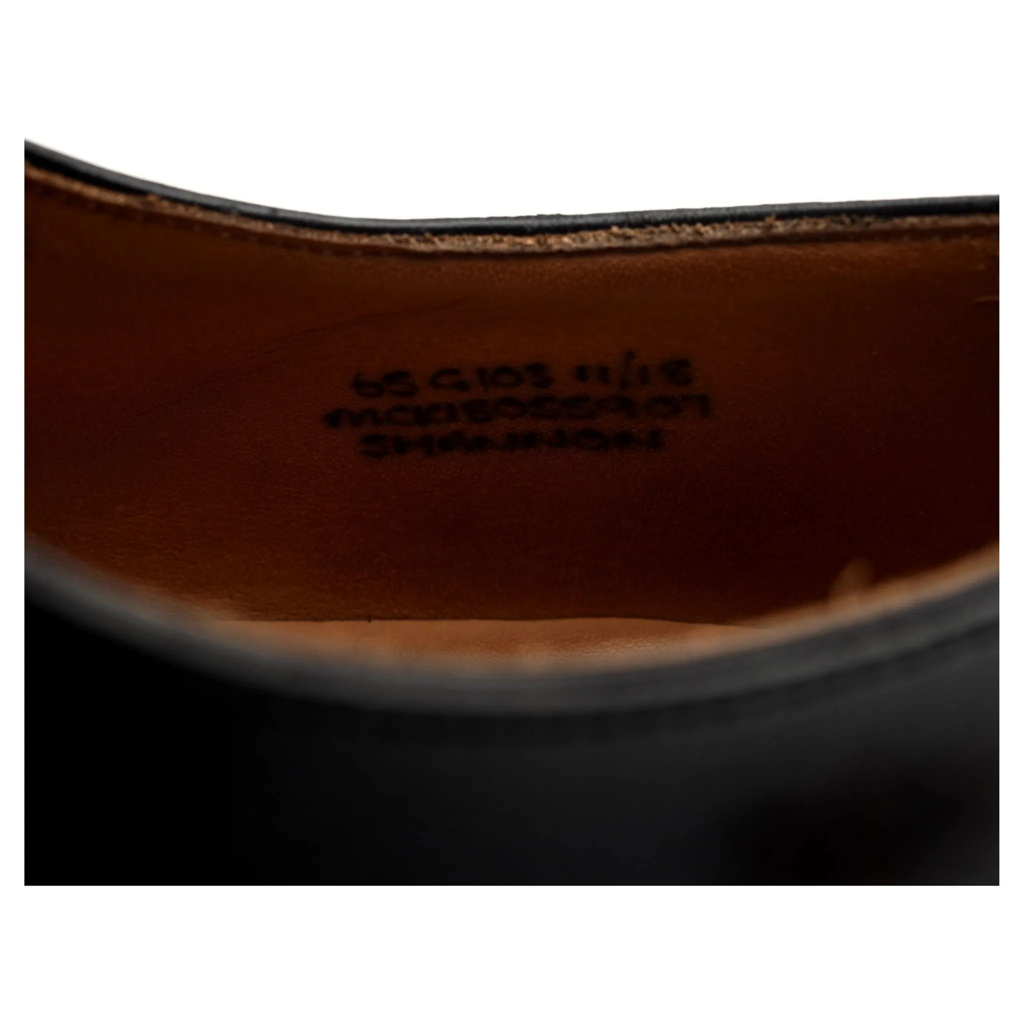 'Shannon' Black Leather Derby UK 6.5 G