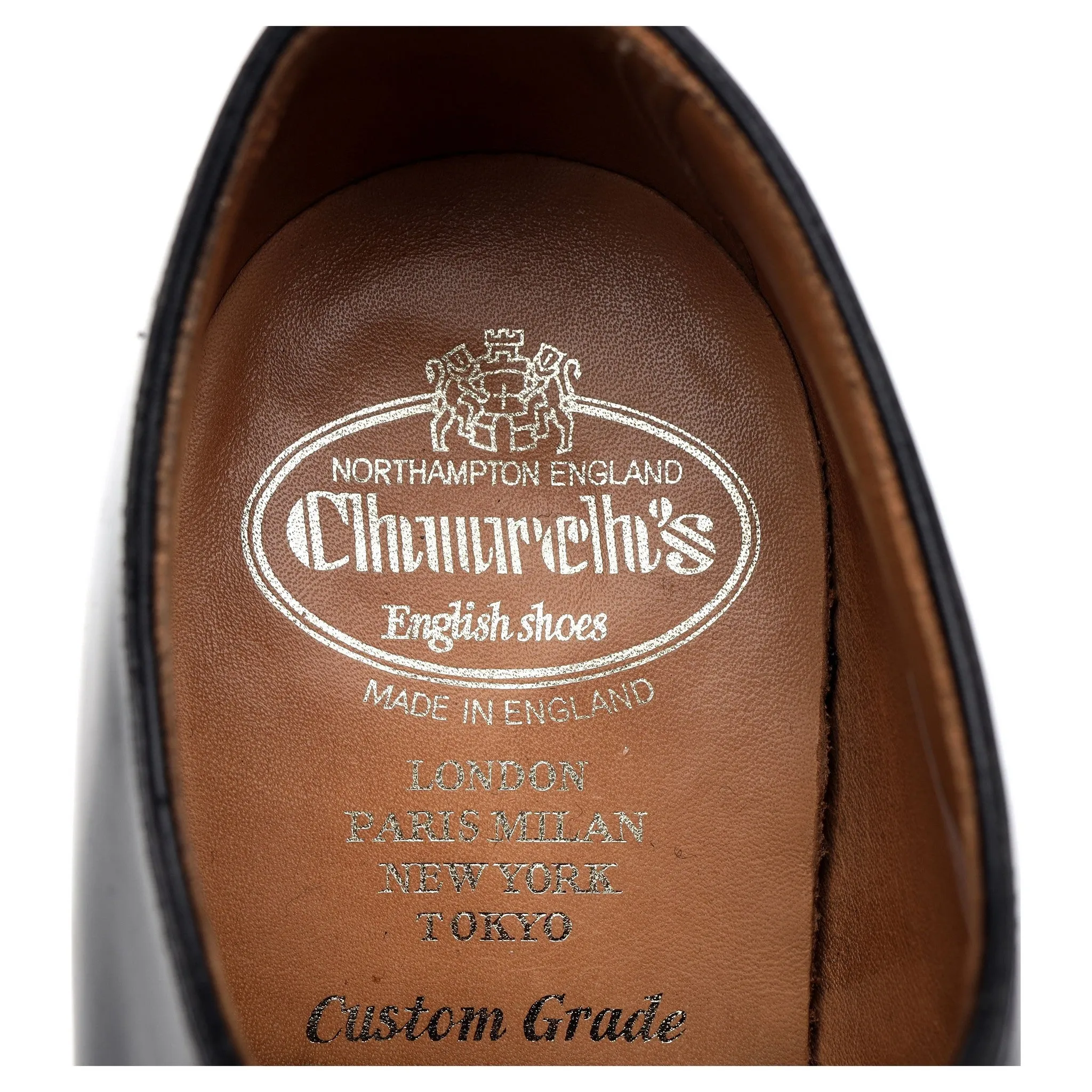 'Shannon' Black Leather Derby UK 6.5 G